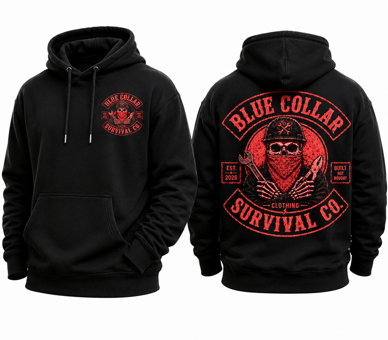 Blue Collar Survival Co Hoodie